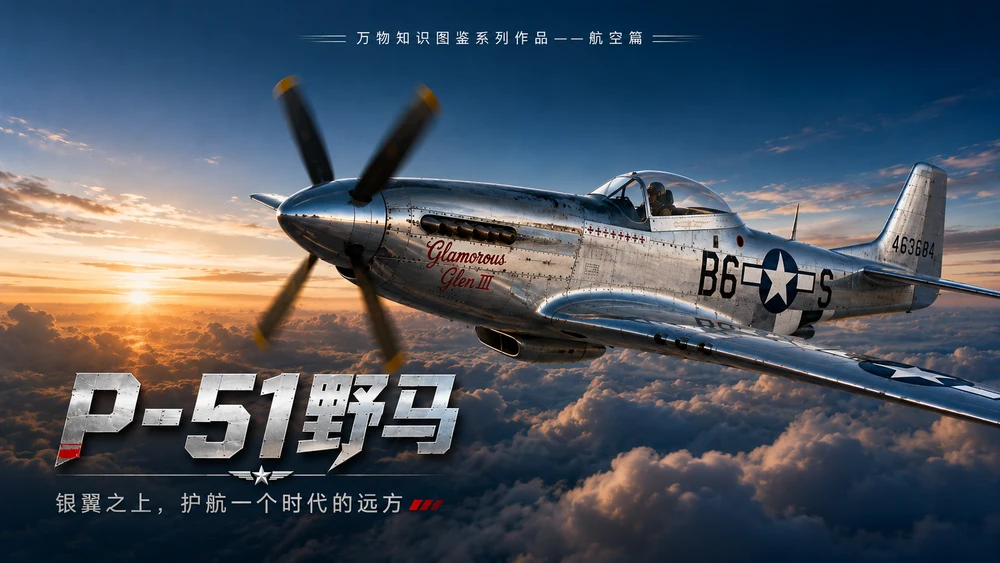 万物知识图鉴系列作品PPT——P-51野马【4K】