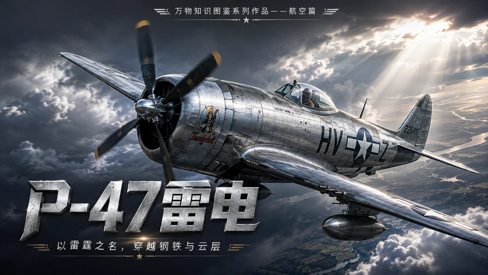 万物知识图鉴系列作品PPT——P-47雷电【4K】