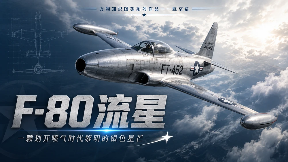 万物知识图鉴系列作品PPT——F-80流星【4K】