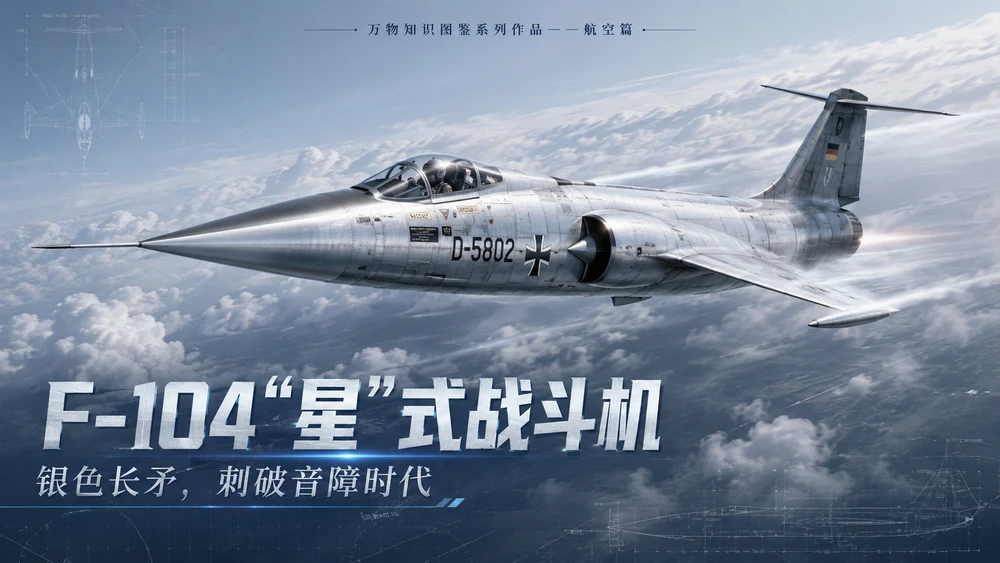 万物知识图鉴系列作品PPT——F-104“星”式战斗机【4K】