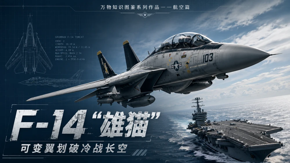 万物知识图鉴系列作品PPT——F-14雄猫【4K】