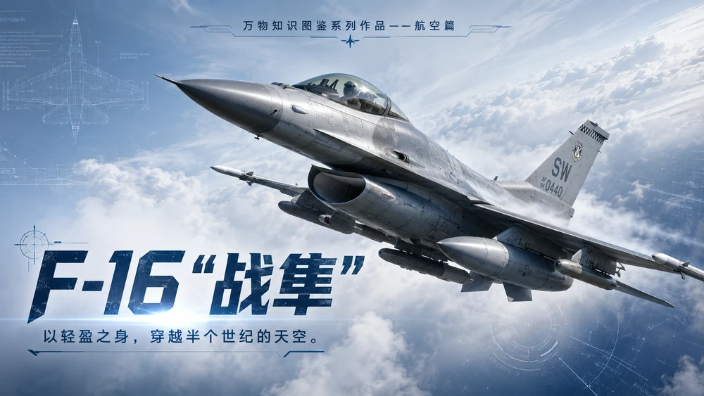 万物知识图鉴系列作品PPT——F-16战隼【4K】