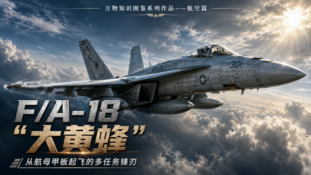 万物知识图鉴系列作品PPT——F_A-18大黄蜂【4K】