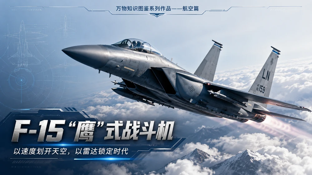万物知识图鉴系列作品PPT——F-15鹰式战斗机【4K】