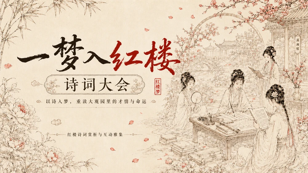 《一梦入红楼·诗词大会》红楼梦主题互动PPT课件