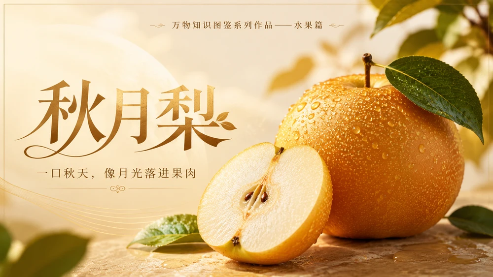 万物知识图鉴系列作品PPT——秋月梨【4K】