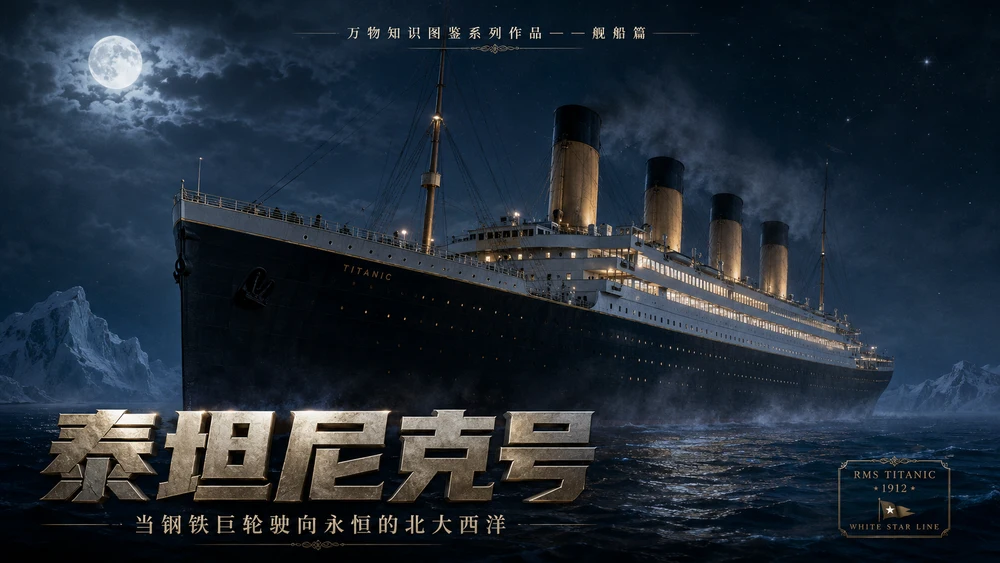 万物知识图鉴系列作品PPT——泰坦尼克号【4K】