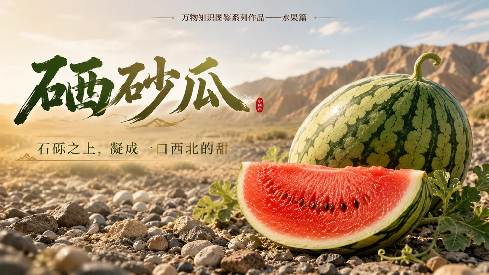 万物知识图鉴系列作品PPT——硒砂瓜【4K】