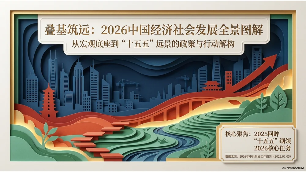 纸雕艺术风格政府工作报告PPT