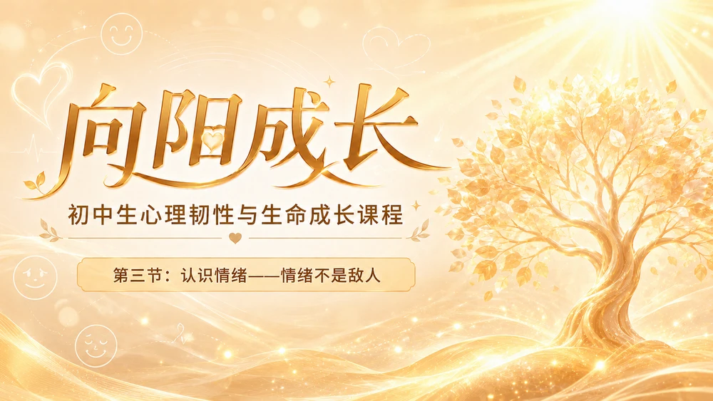 《向阳成长》初中生心理韧性与生命成长课程（第三节）
