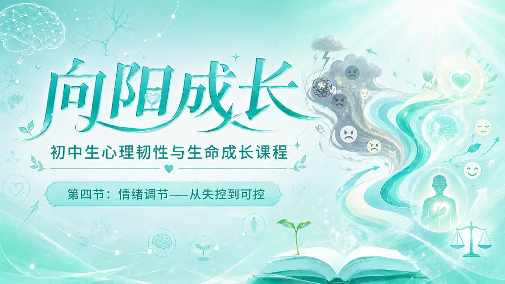 《向阳成长》初中生心理韧性与生命成长课程（第四节）