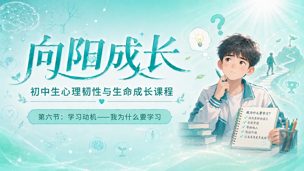 《向阳成长》初中生心理韧性与生命成长课程（第六节）
