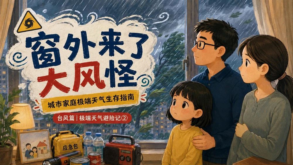 台风篇｜极端天气避险记PPT