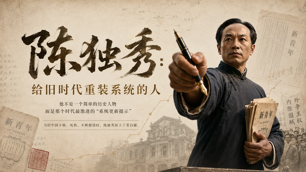 陈独秀人物志—新文化运动系列PPT