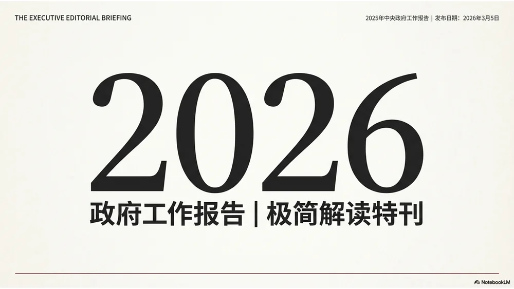 现代杂志排版风格政府工作报告PPT