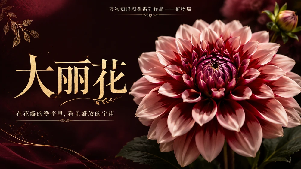 万物知识图鉴系列作品PPT——大丽花【4K】