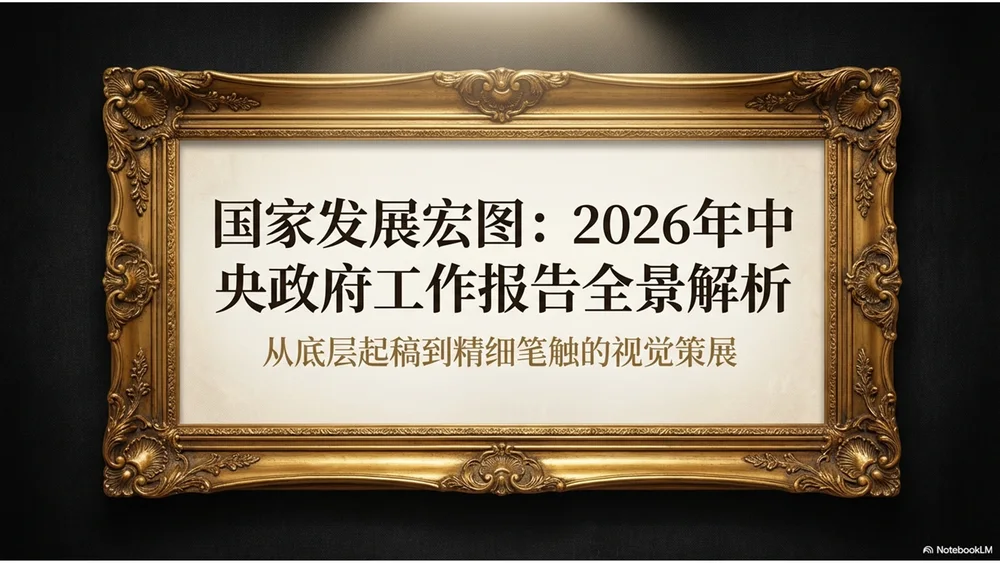 西方古典油画设计风格政府工作报告PPT