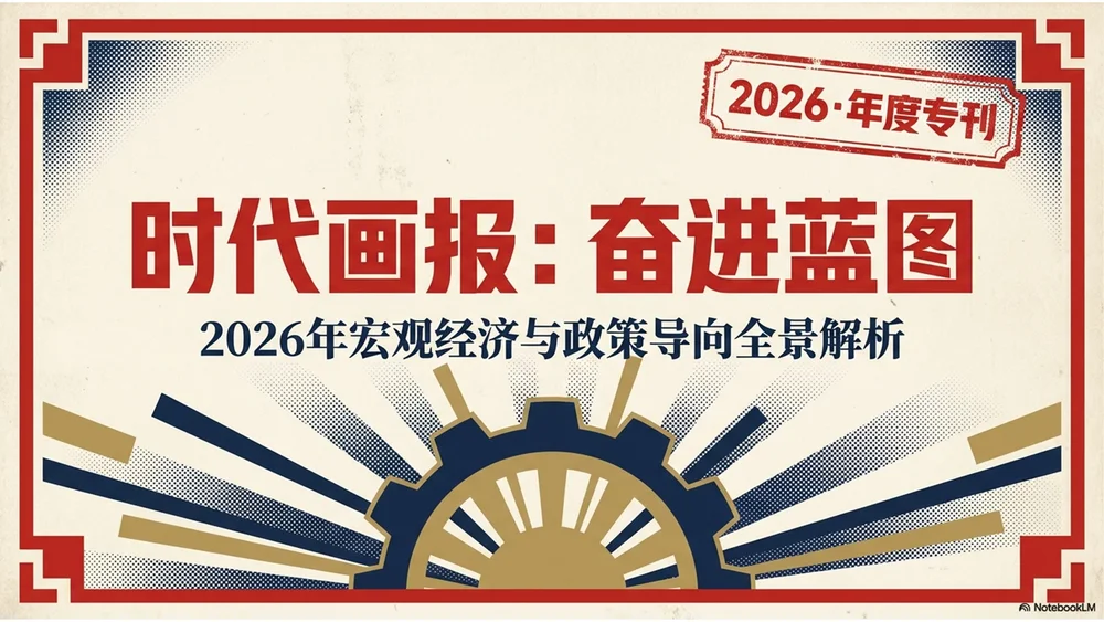 复古海报设计风格政府工作报告PPT