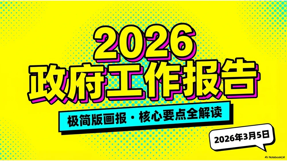 鲜艳波普艺术风格政府工作报告PPT