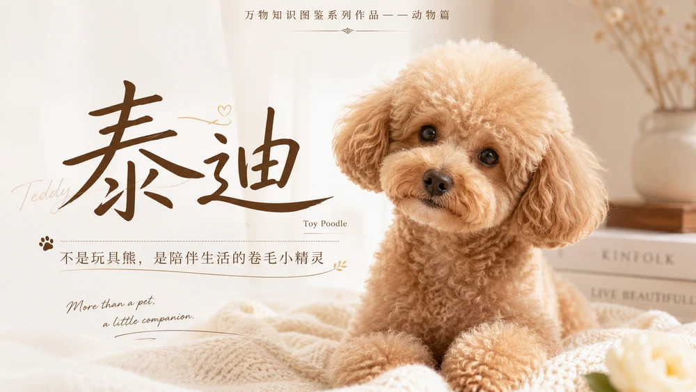 万物知识图鉴系列作品PPT——泰迪