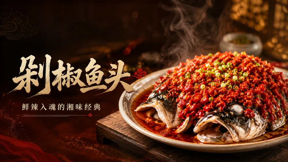 【舌尖上的秘籍】剁椒鱼头PPT