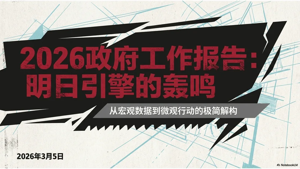 复古表现主义风格政府工作报告PPT