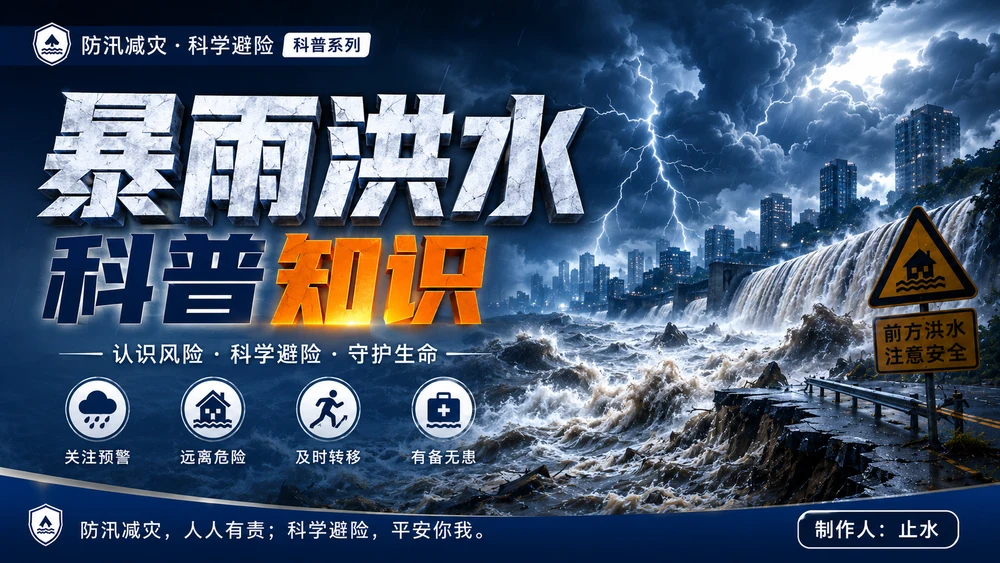 防灾减灾·科学避险——暴雨洪水科普知识PPT