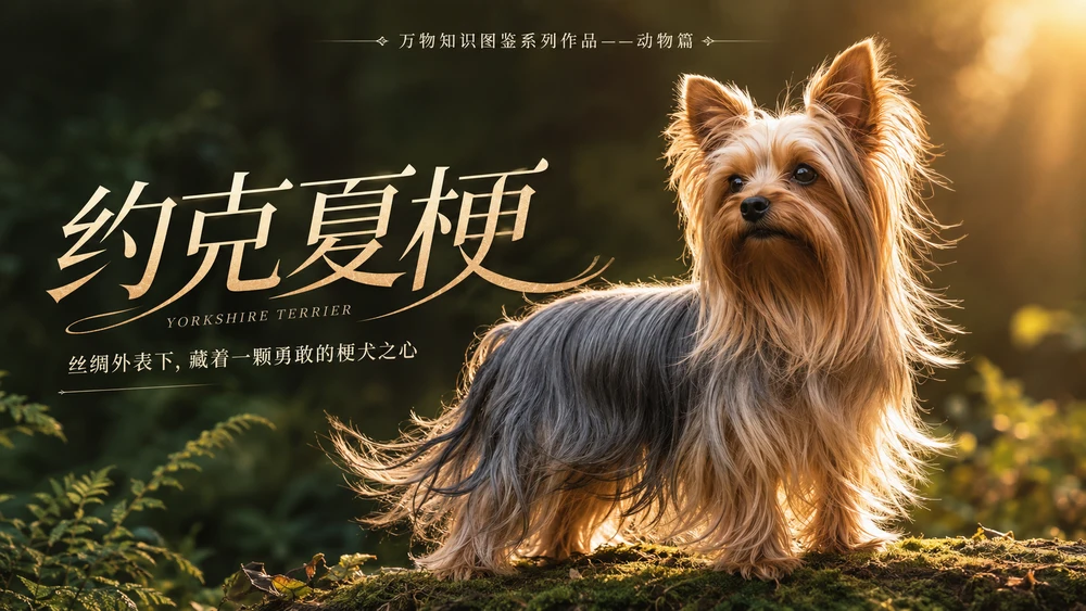 万物知识图鉴系列作品PPT——约克夏梗