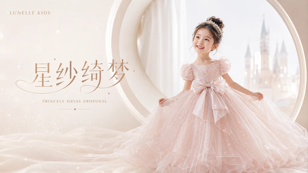 商业产品提案设计系列作品PPT——儿童公主裙