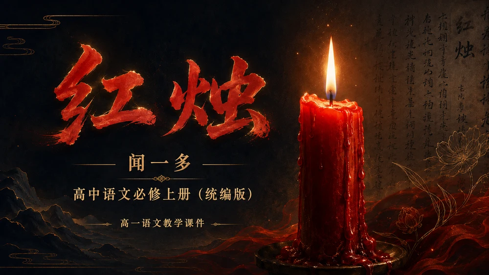 统编版高中语文课件《红烛》