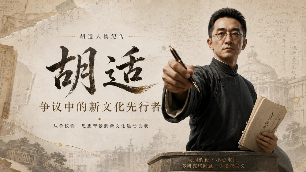 胡适人物志—新文化运动系列PPT