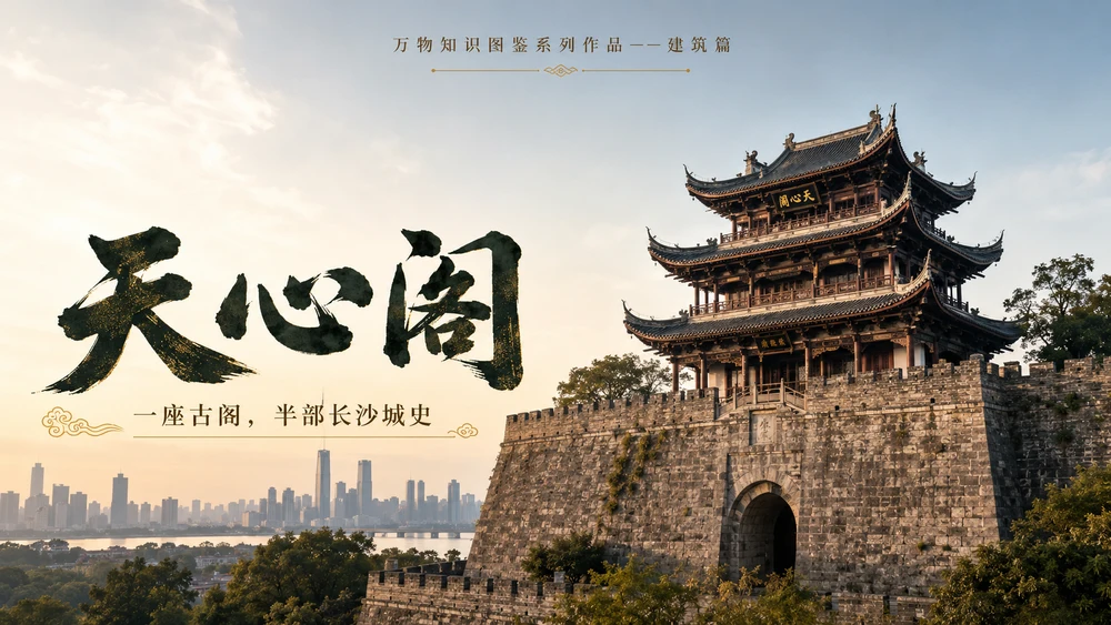 万物知识图鉴系列作品PPT——天心阁