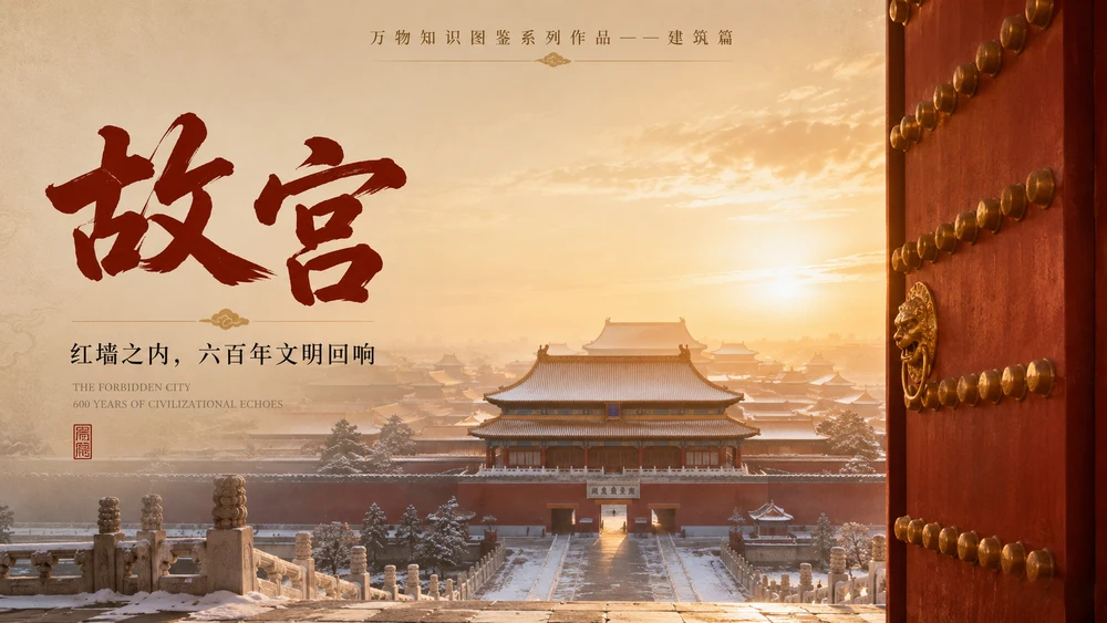 万物知识图鉴系列作品PPT——故宫