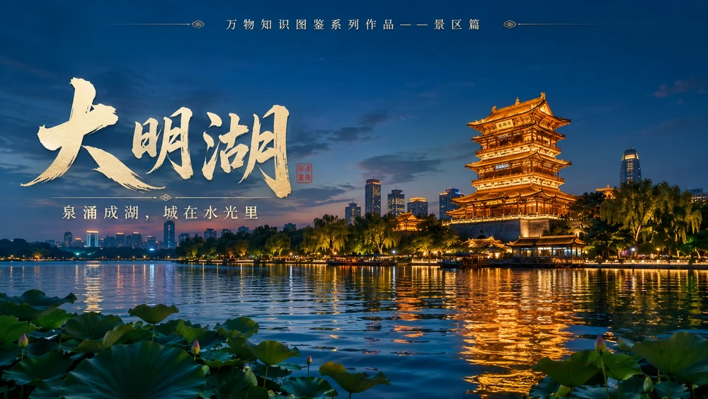 万物知识图鉴系列作品PPT——大明湖