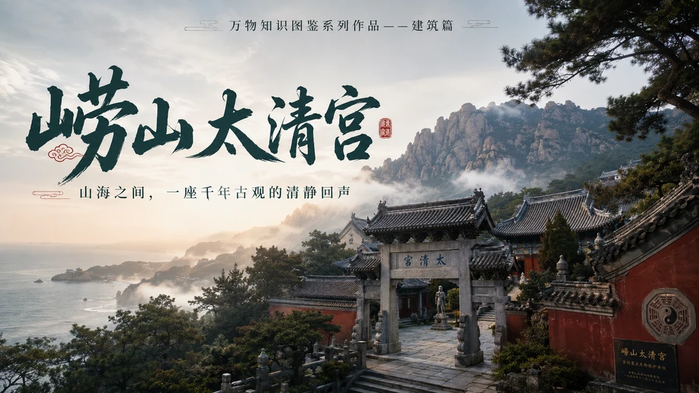 万物知识图鉴系列作品PPT——崂山太清宫