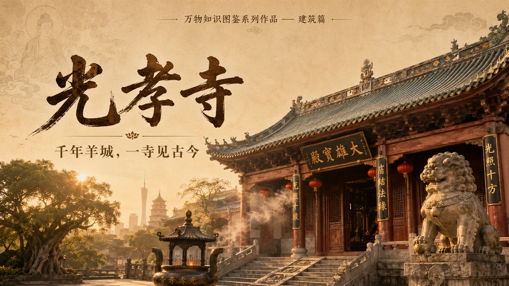 万物知识图鉴系列作品PPT——光孝寺