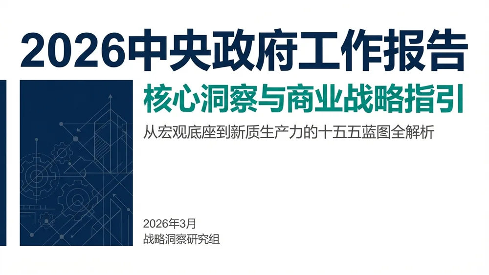 德勤咨询风格政府工作报告PPT