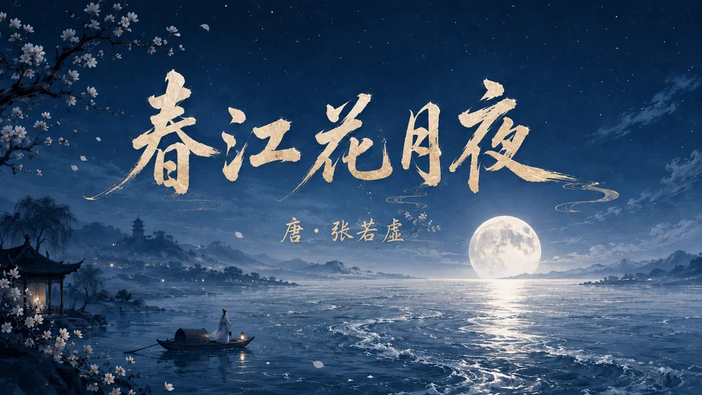 【古文诗词赏析】春江花月夜PPT