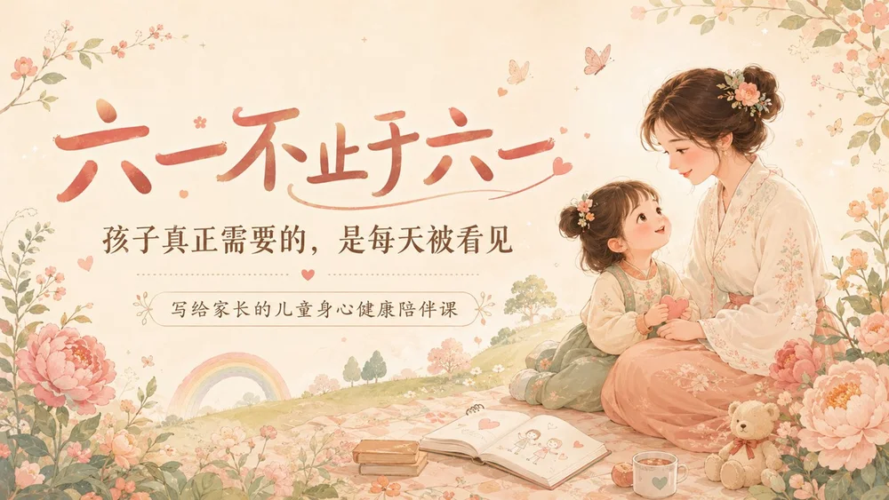六一不止于六一：写给家长的儿童身心健康陪伴课PPT