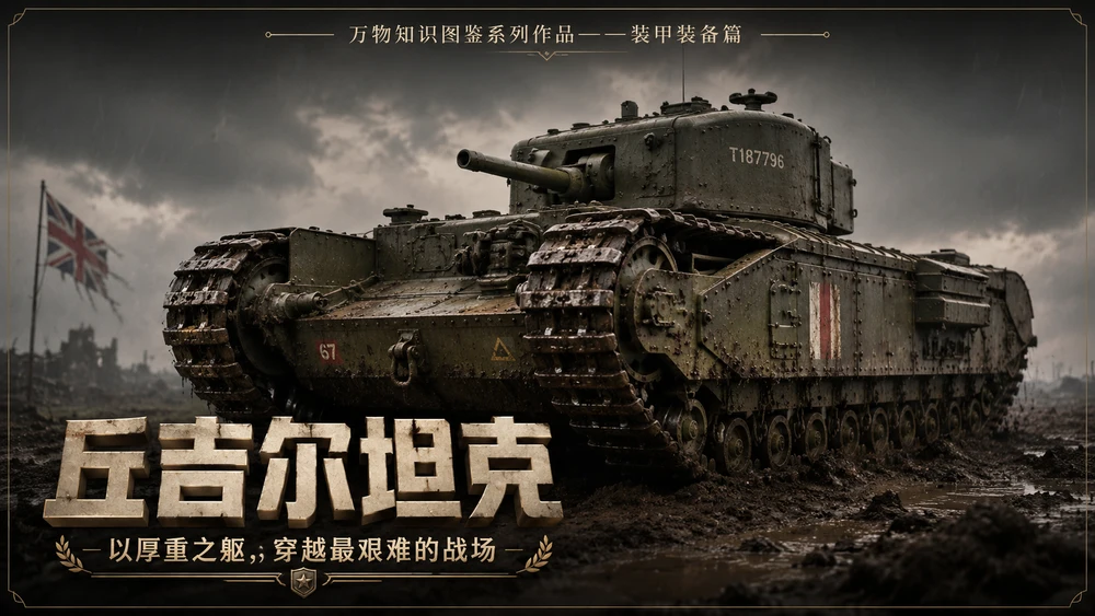 万物知识图鉴系列作品PPT——丘吉尔坦克