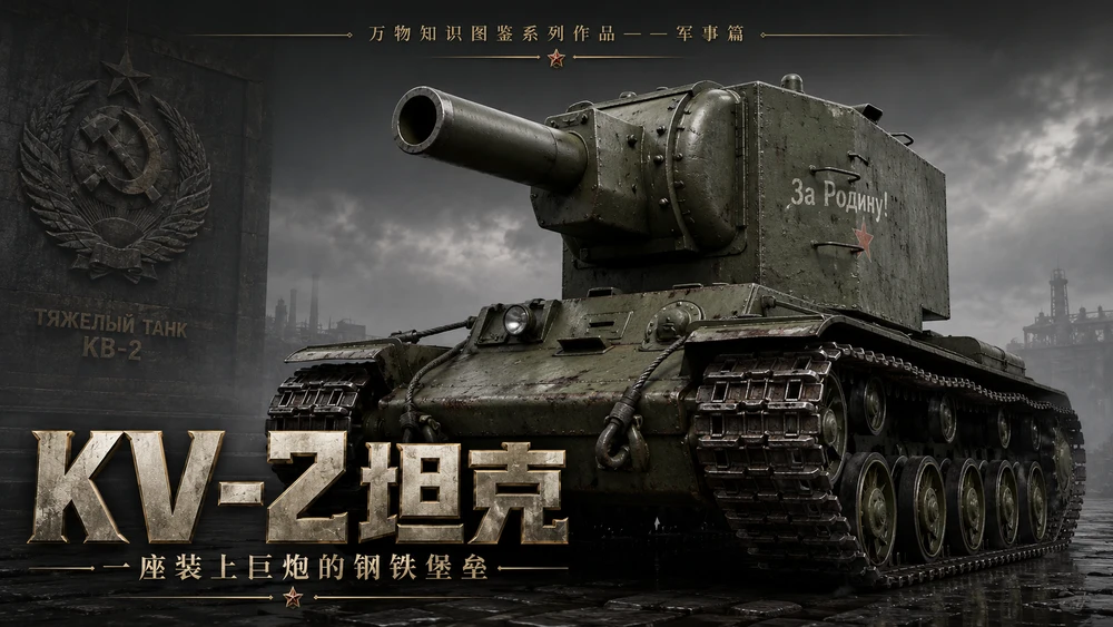 万物知识图鉴系列作品PPT——KV-2坦克
