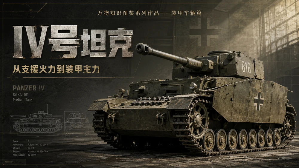 万物知识图鉴系列作品PPT——IV号坦克