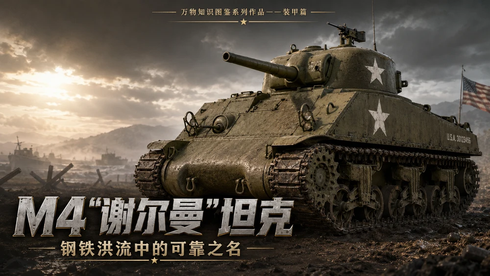 万物知识图鉴系列作品PPT——M4谢尔曼坦克