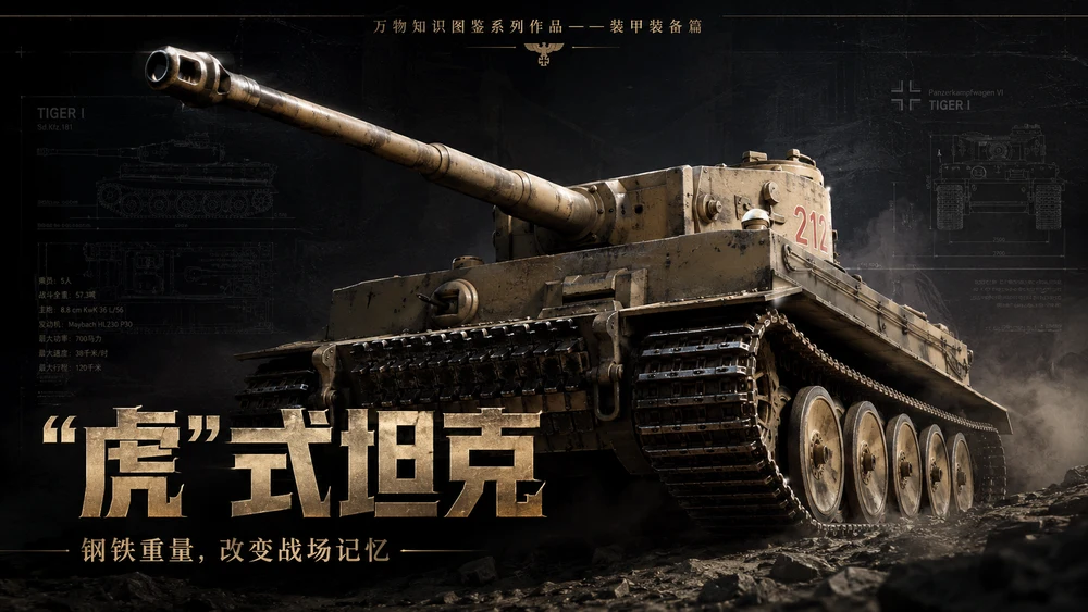 万物知识图鉴系列作品PPT——虎式坦克