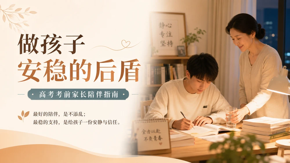 02《做孩子安稳的后盾》 高考家长陪伴指南PPT