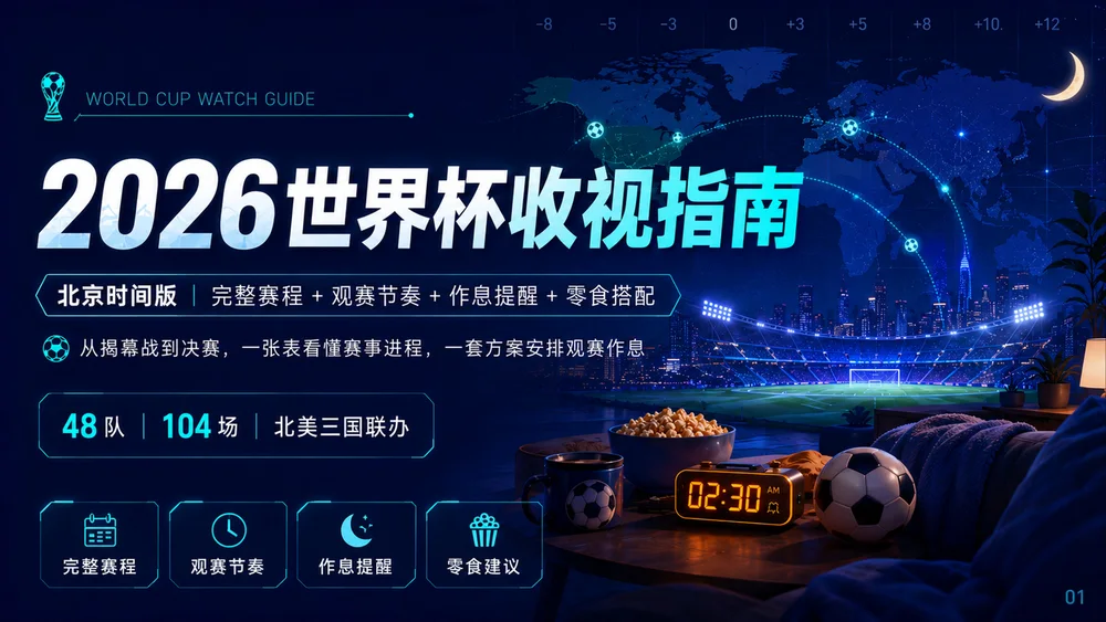 《2026世界杯收视指南》PPT