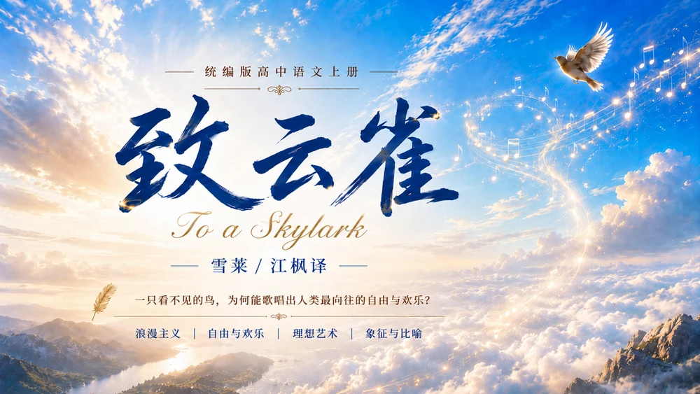 统编版高中语文课件《致云雀》