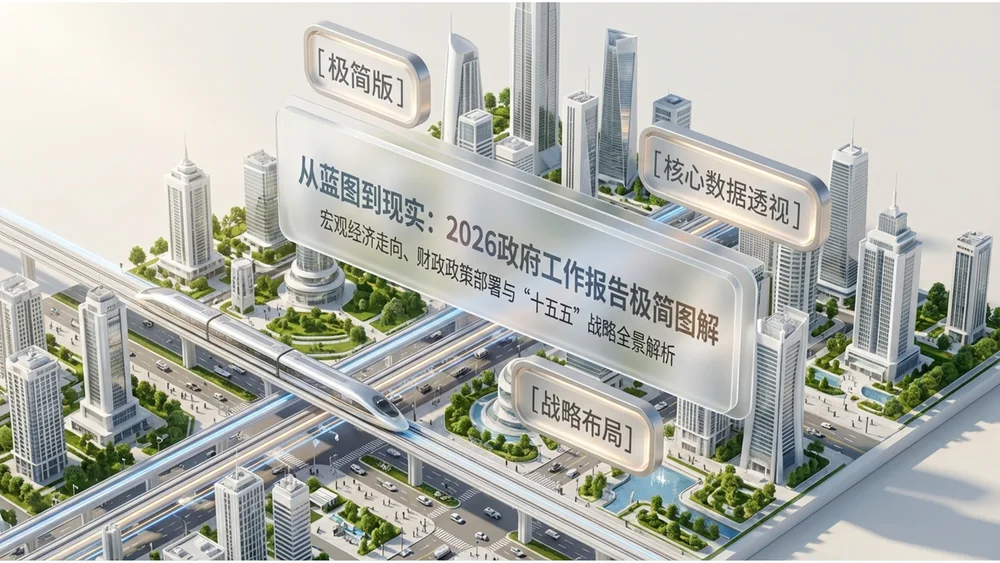 现实3D风格政府工作报告PPT