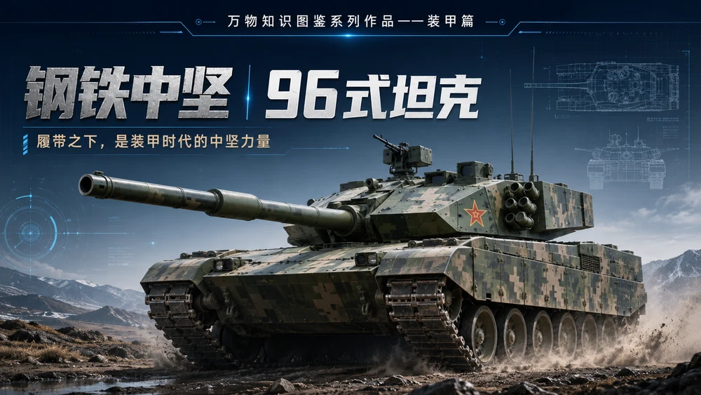 万物知识图鉴系列作品PPT——96式坦克