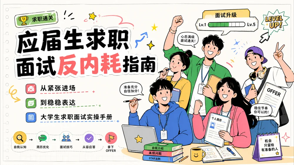《应届生求职面试反内耗指南》PPT